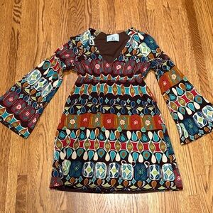 Judith March Multicolor Patterned Kids Dress